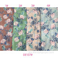 人造丝粘苏打印库存批量织物foral poplin
